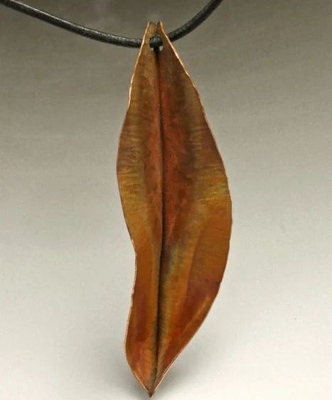 Copper Leaf Pendant